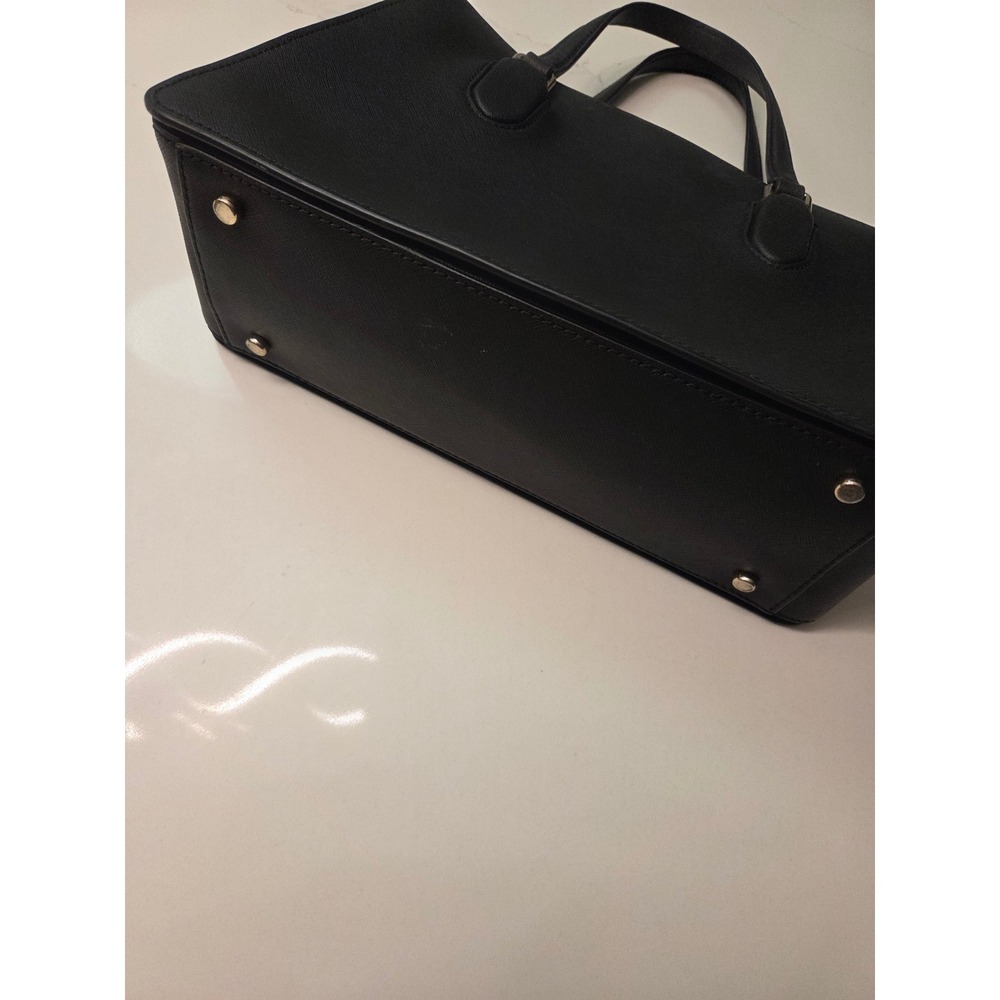 Kate Spade New York Black Saffiano Leather Triple Compartment Satchel Handbag - Picture 3 of 7